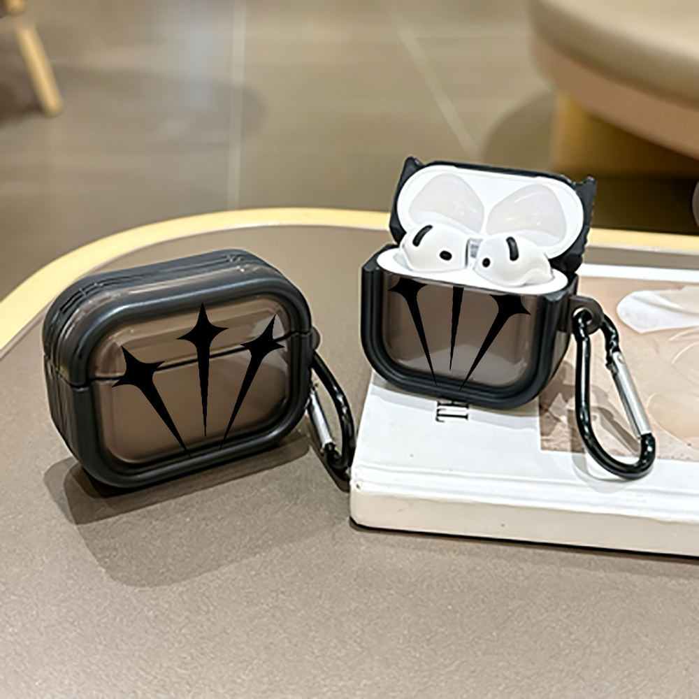 Anker Speaker Soundcore Boom 2 - ミニマリストブラックスターイヤホンケース AirPods Pro 3/Pro 2/Pro イヤホンケース