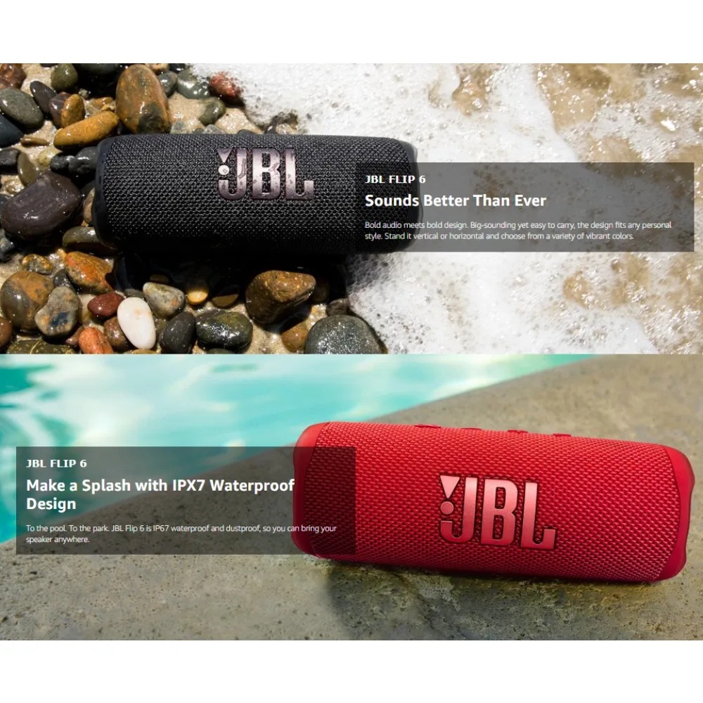 JBL FLIP6 Bluetoothスピーカー。2ウェイド - Jbl Speaker Flip 6 のレビューと価格